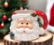 Ceramic Christmas Santa Claus Mug, Home Décor, Gift for Her, Gift for Mom, Kitchen Décor, Christmas Décor